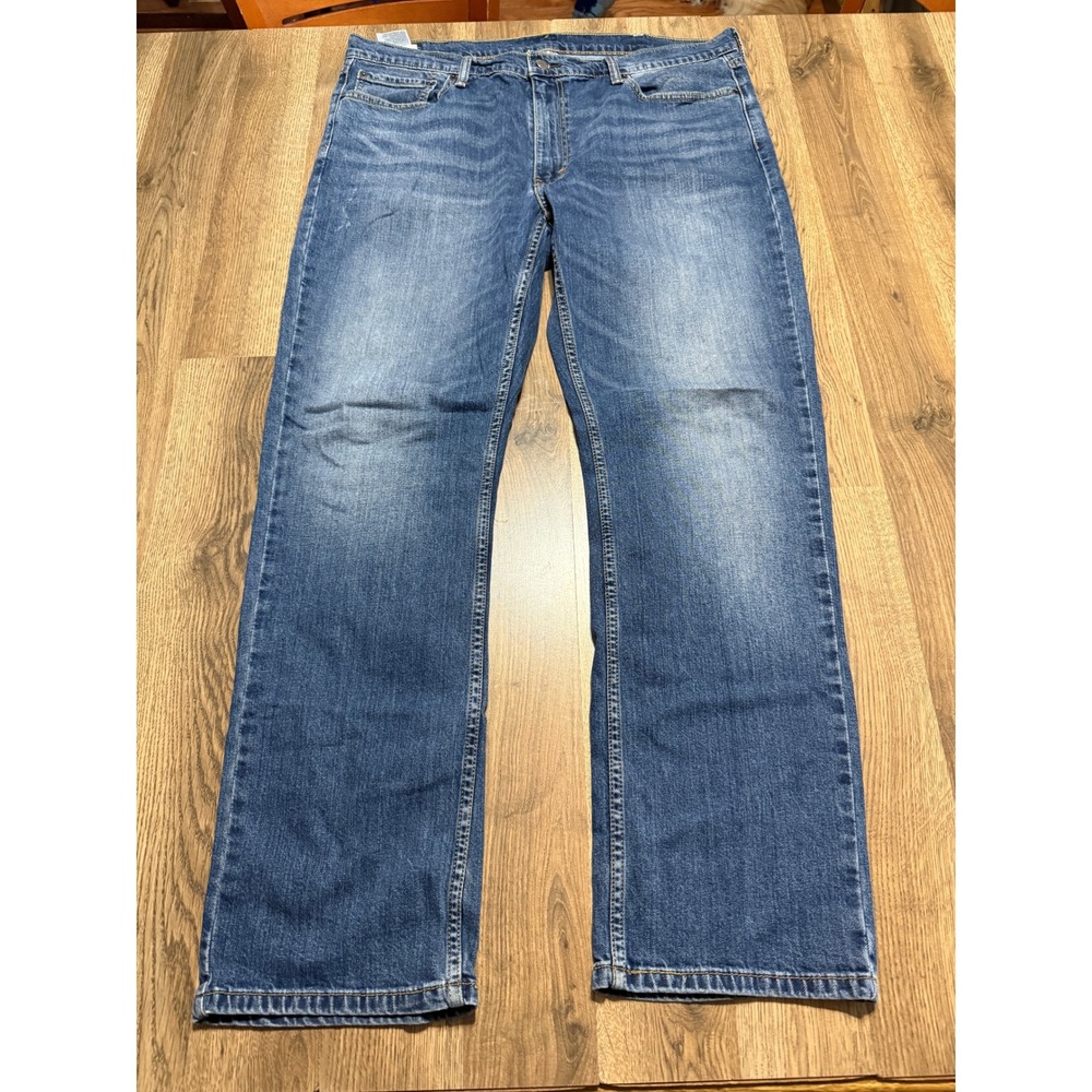 Levi's 505 Jeans Mens Size W40 L32 Blue Denim Jeans Straight Leg Regular Fit